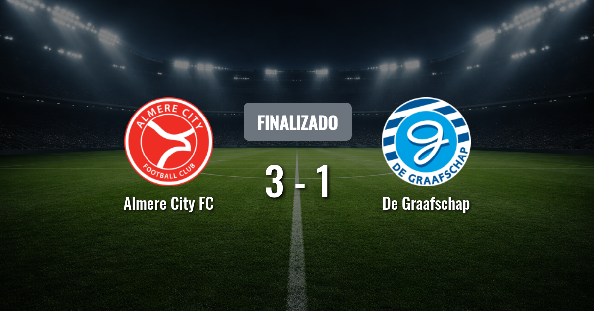 Almere City FC y De Graafschap definen su futuro en un duelo clave por la permanencia