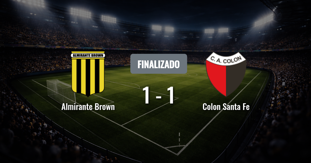 Almirante Brown busca afirmarse ante Colón en un duelo clave de Primera Nacional
