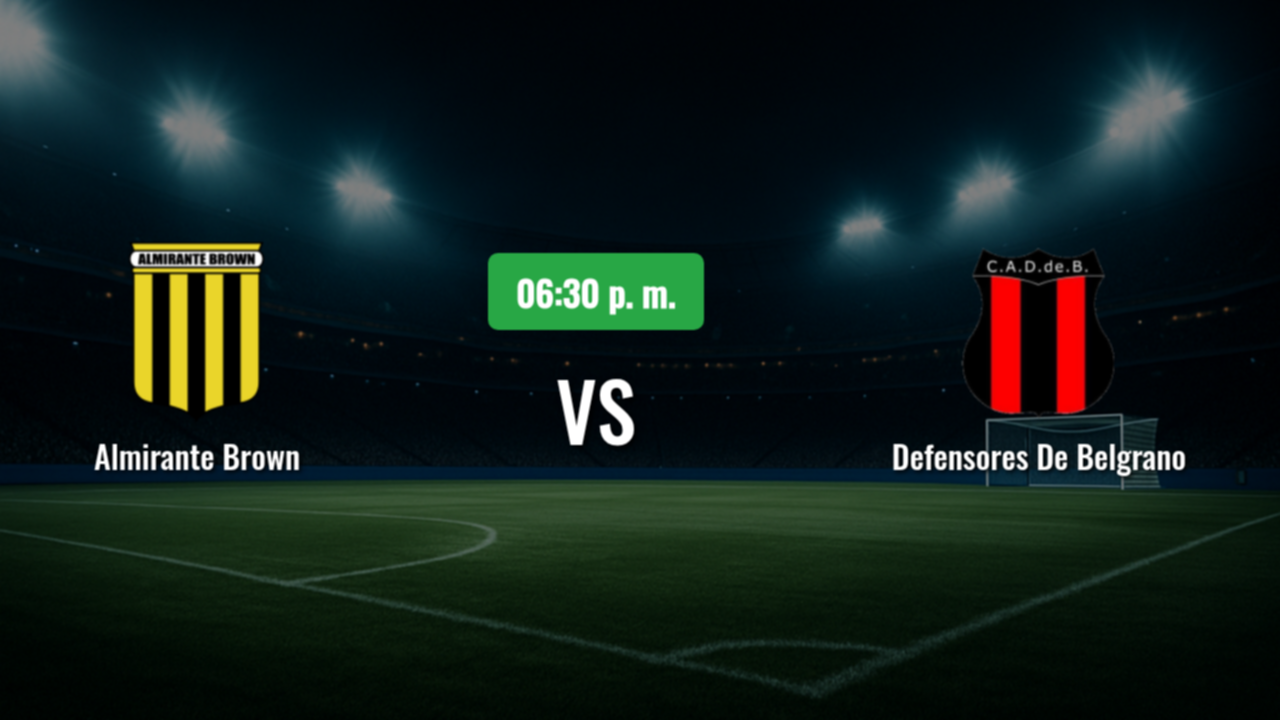 Almirante Brown busca revertir su racha ante Defensores de Belgrano
