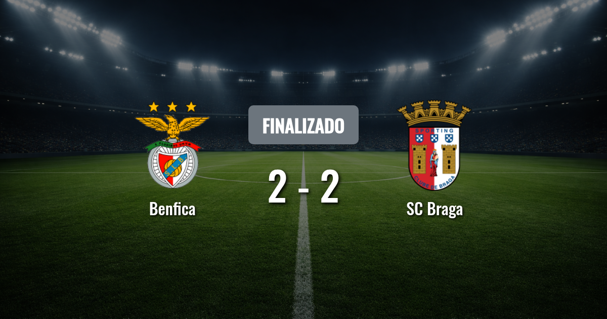 Benfica recibe a SC Braga en Lisboa: duelo clave por la cima de la Primeira Liga