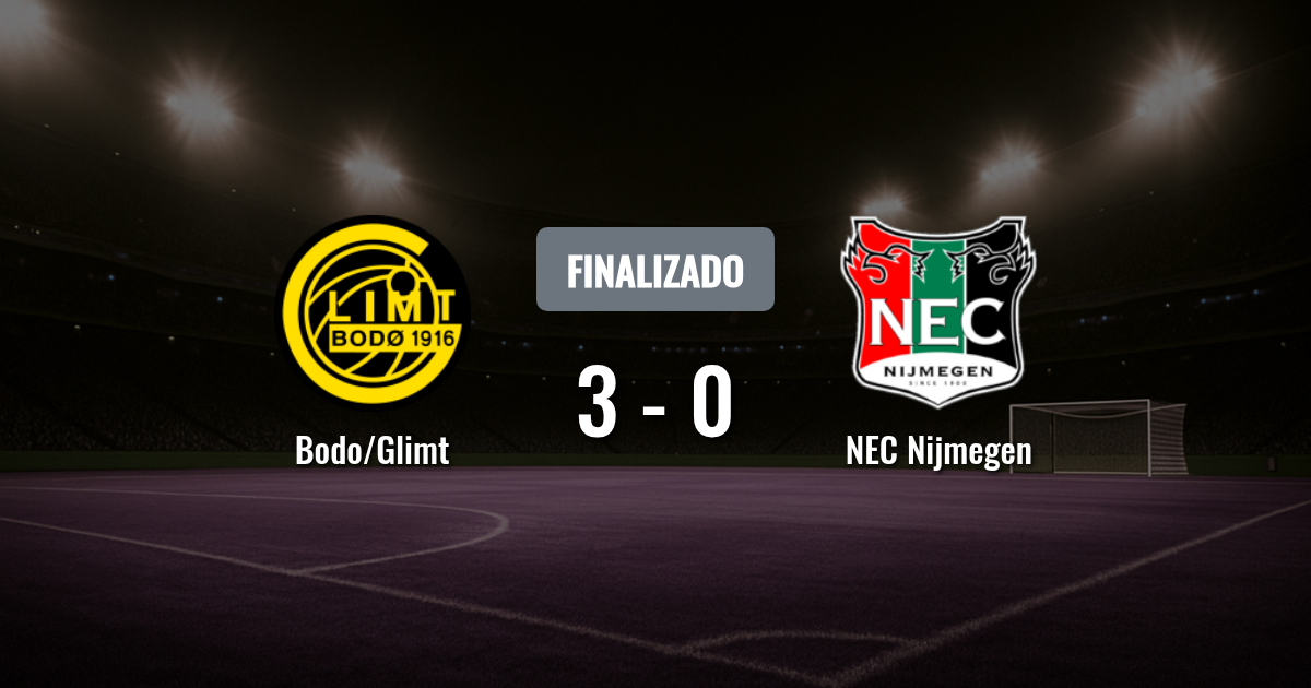Bodo/Glimt busca sellar su pase ante NEC Nijmegen tras el golpe en Países Bajos