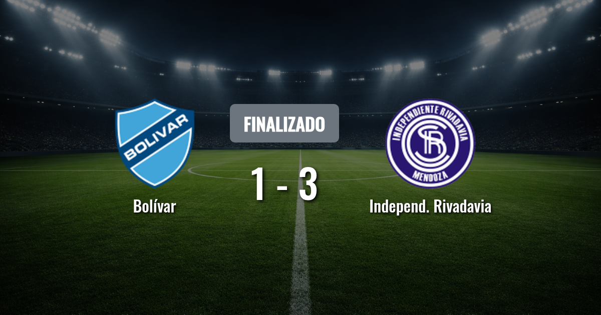 Bolívar recibe a Independiente Rivadavia en Santa Cruz: duelo clave en la cima del Grupo