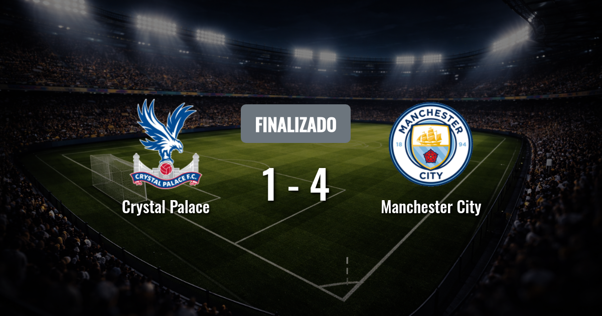 Crystal Palace busca levantar cabeza ante un Manchester City que quiere seguir arriba en la Premier