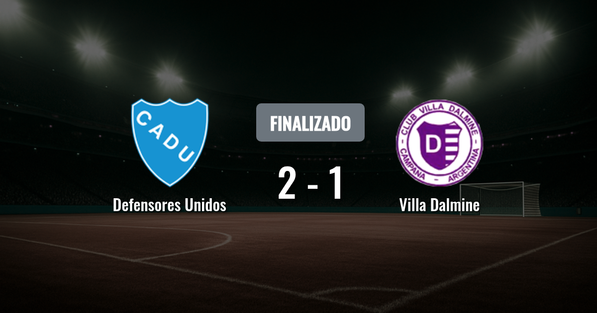 Defensores Unidos recibe a Villa Dálmine: duelo de extremos en la Primera B Metropolitana