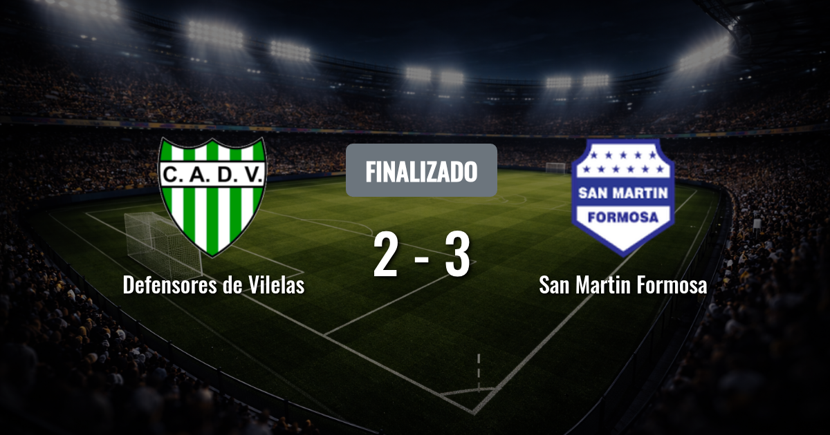 Defensores de Vilelas busca cortar la racha ante San Martín Formosa en un duelo clave del Federal A