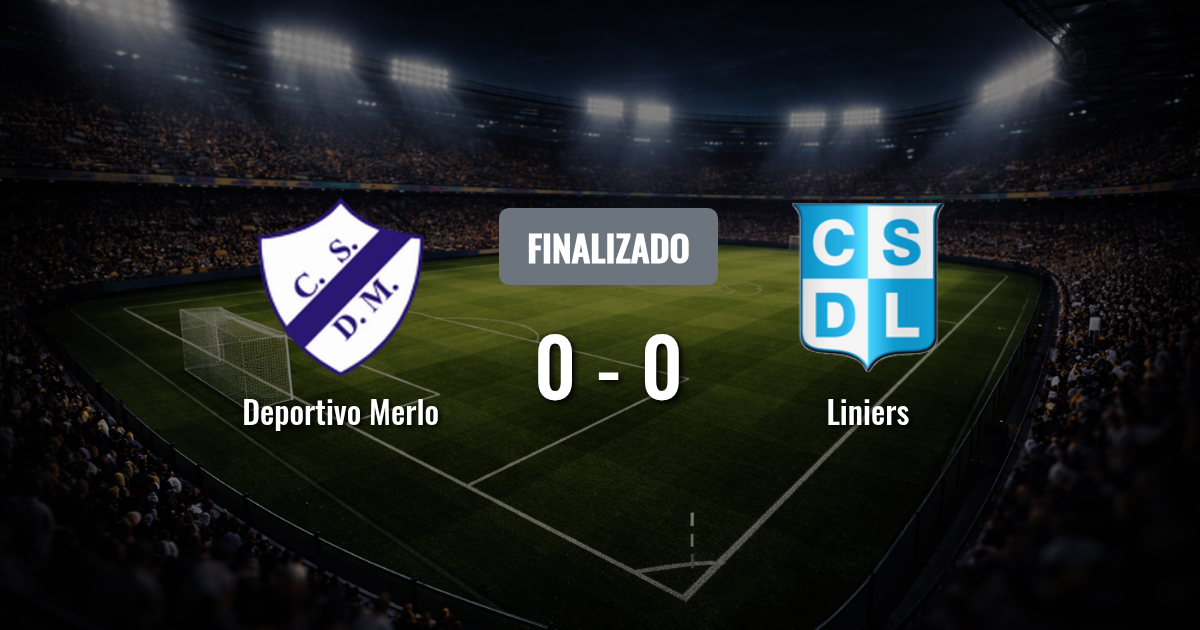 Deportivo Merlo busca consolidarse ante Liniers en un duelo clave de la Primera B Metropolitana