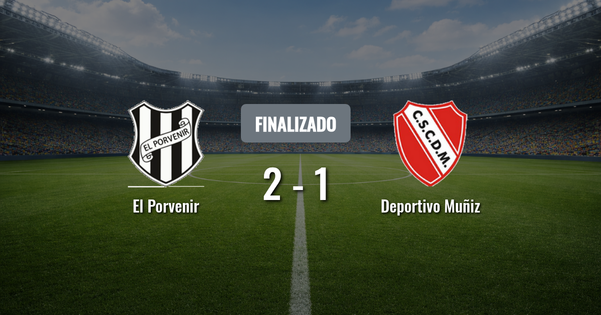El Porvenir y Deportivo Muñiz se ven las caras en un duelo clave por la Primera C