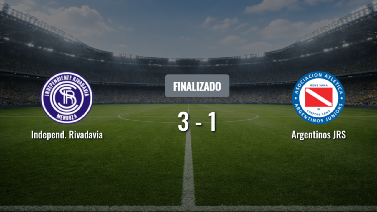 Independiente Rivadavia y Argentinos Juniors chocan en Mendoza con la cima en juego