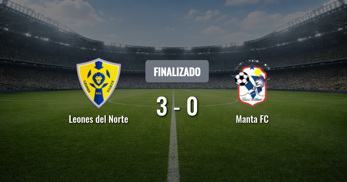 Leones del Norte y Manta FC buscan aire en Ibarra: duelo clave por la permanencia