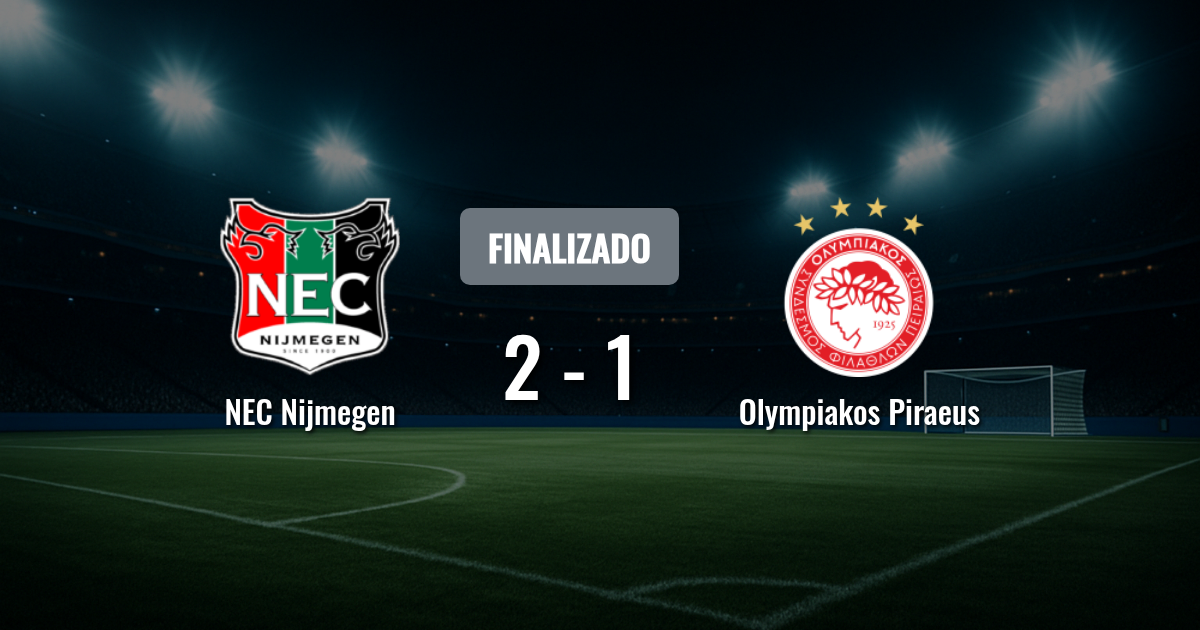 NEC Nijmegen y Olympiakos definen su destino en Champions tras dos empates sin goles