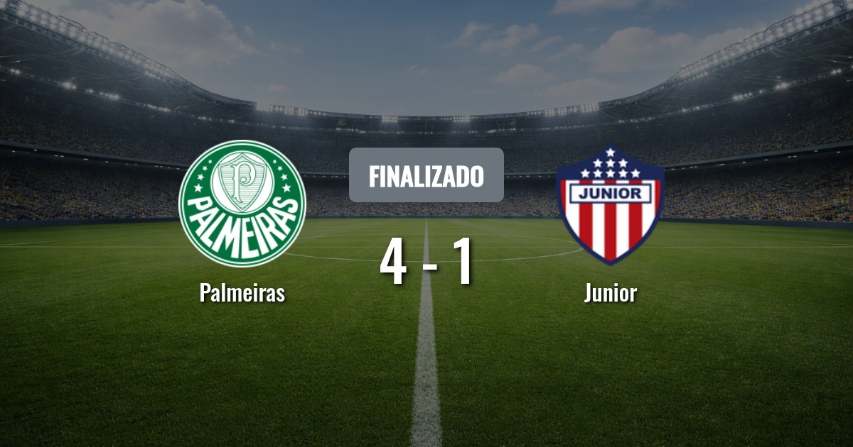 Palmeiras busca sellar la clasificación ante un Junior necesitado en el Allianz Parque