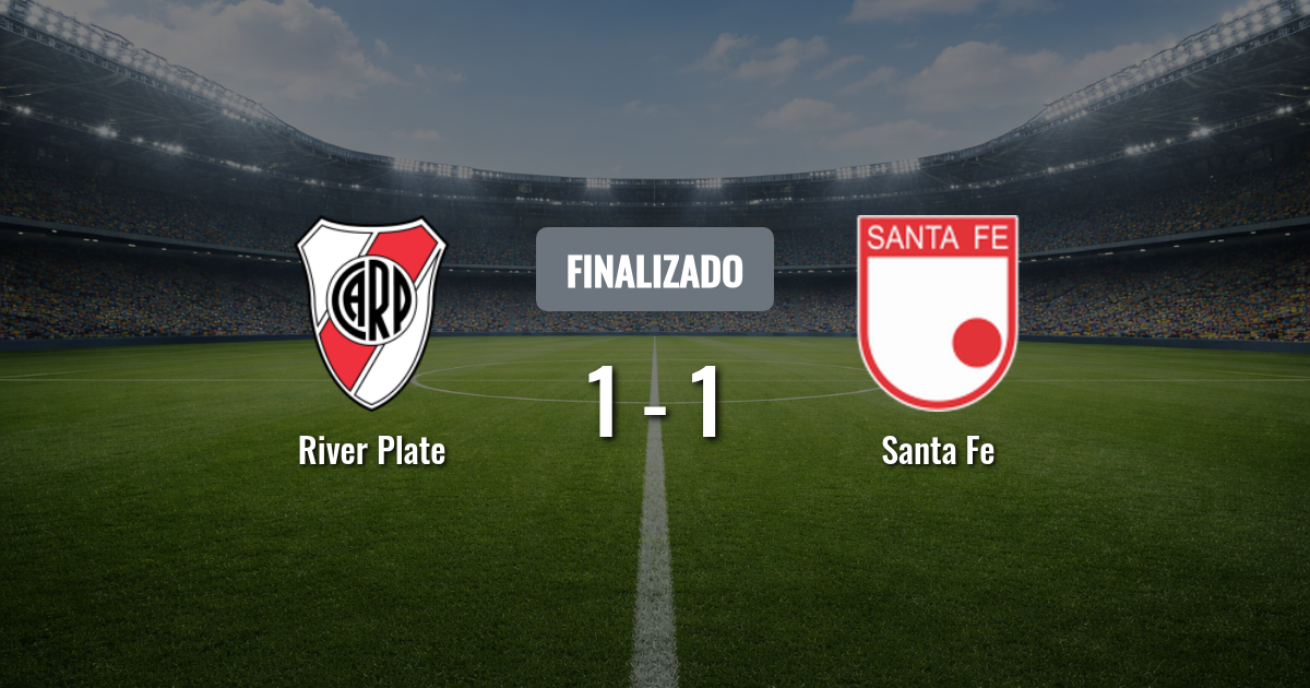 River Plate y Santa Fe definen el pase en el Monumental tras un duelo sin goles en la ida
