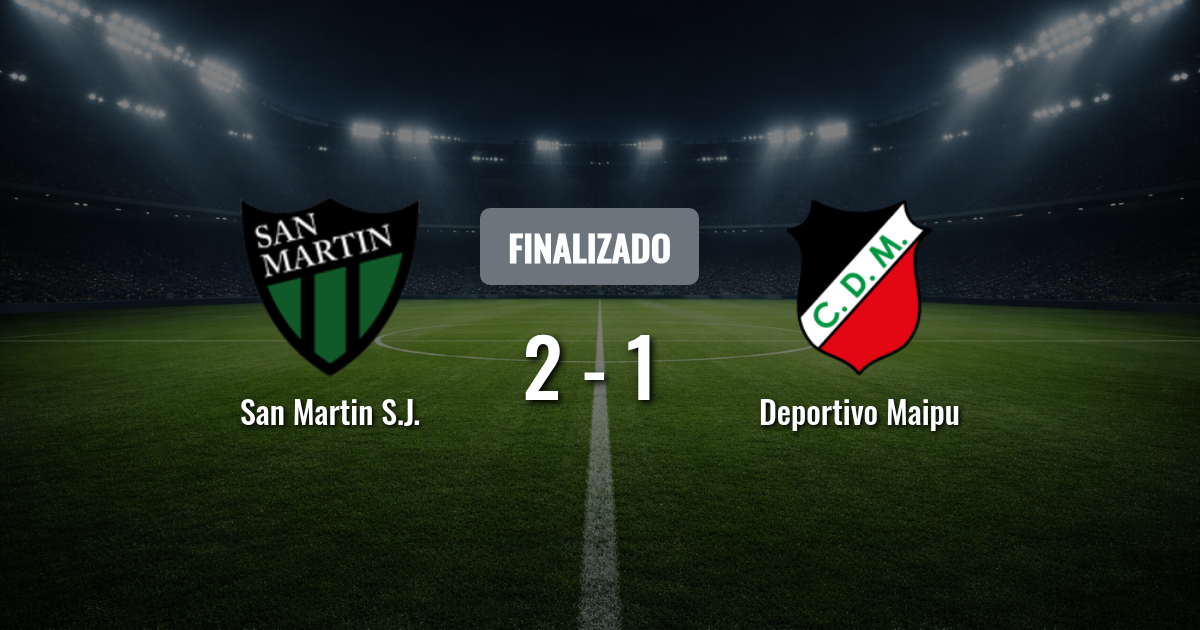 San Martín de San Juan y Deportivo Maipú se miden en un duelo clave para escalar posiciones en la Primera Nacional