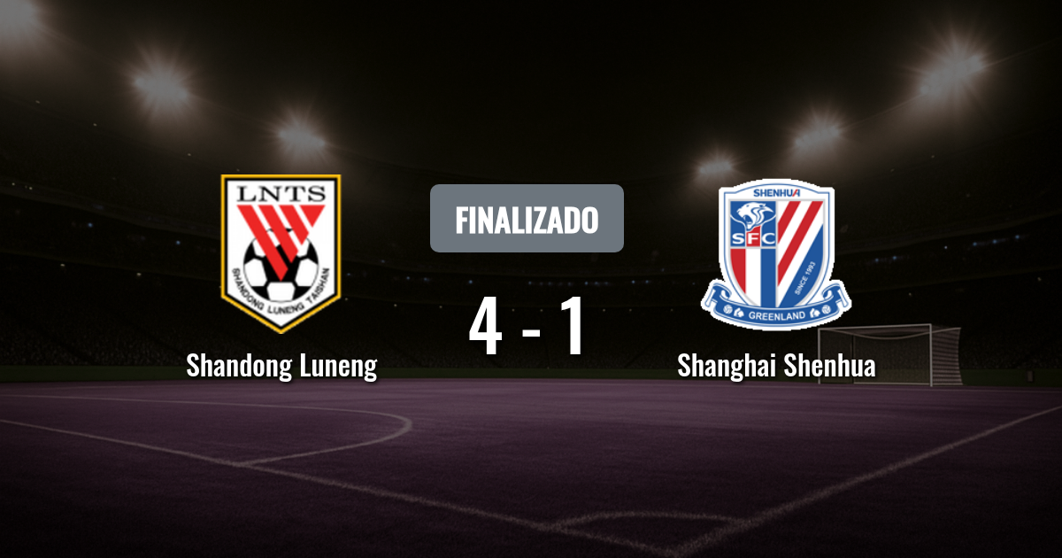 Shandong Luneng recibe a Shanghai Shenhua: duelo clave con rachas opuestas en Jinan