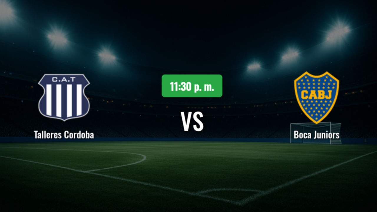 Talleres y Boca Juniors se enfrentan en un duelo clave por la Liga Profesional Argentina