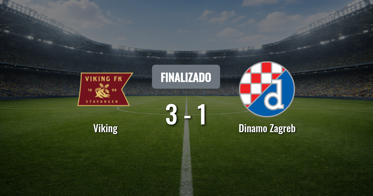 Viking y Dinamo Zagreb definen el pase a la Champions en Stavanger tras el 2-2 de la ida