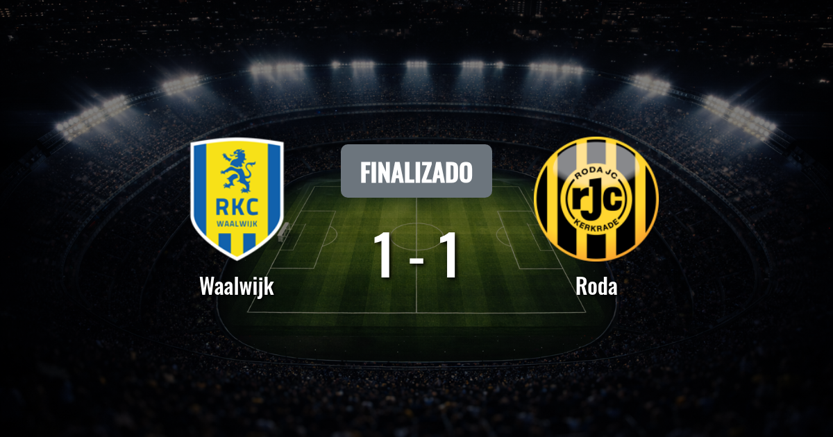 Waalwijk y Roda se juegan el pase en un duelo lleno de paridad en el Mandemakers Stadion