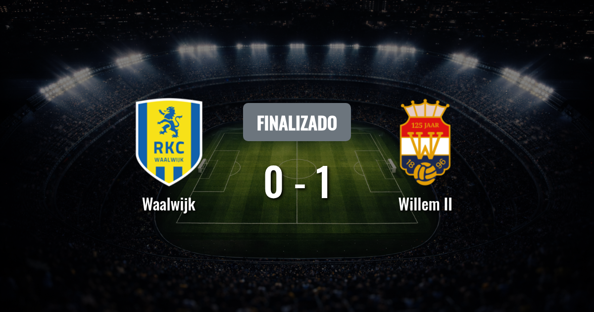 Waalwijk y Willem II definen su futuro en el Mandemakers Stadion: choque clave por la permanencia